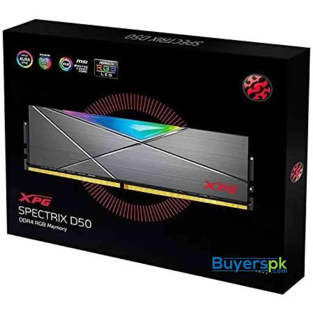 Xpg Spectrix D50 Rgb Gaming Memory 16gb (2x8gb) Ddr4 3200mhz Cl16 Grey - RAM Price in Pakistan Xpg Spectrix D50 Rgb Gaming Memory 16gb (2x8gb) Ddr4 3200mhz Cl16 Grey - RAM Price in Pakistan